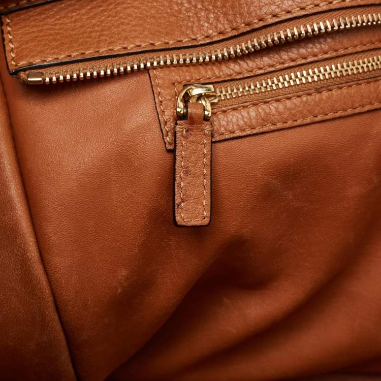 Pre Owned Valentino Brown Leather Braided Handle To Be Cool Tote