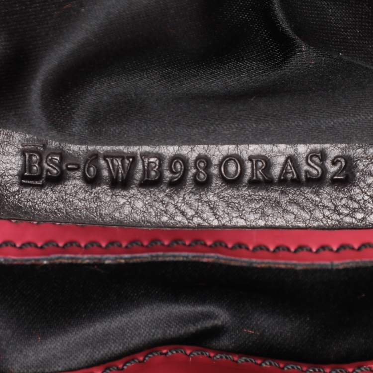 Pre Owned Valentino Multicolor Patent Leather and Satin Rose Applique Tote