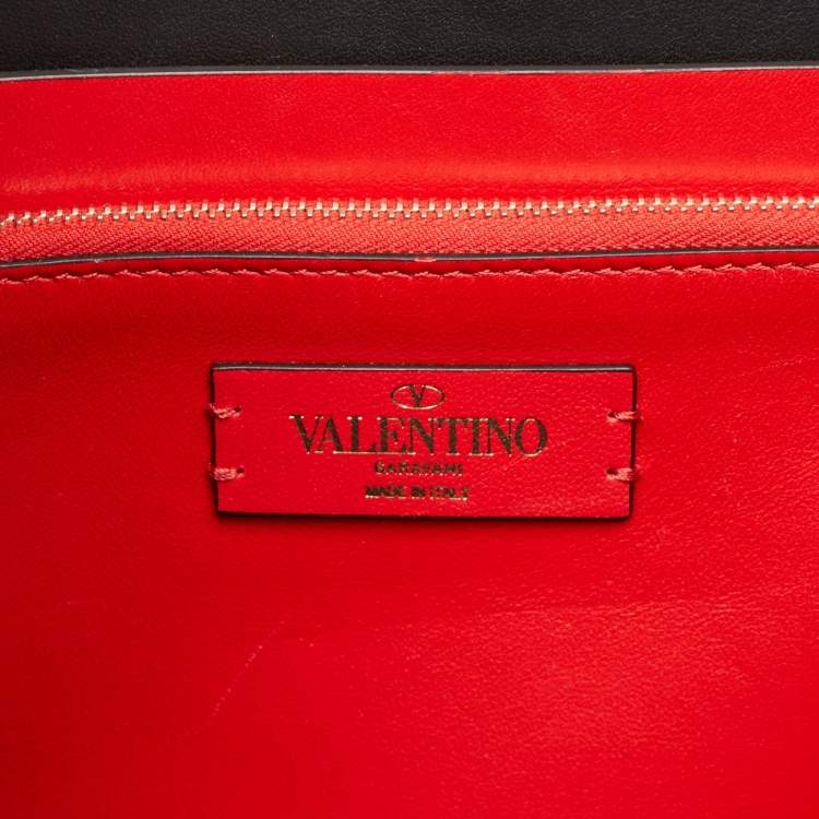 مملوكة مسبقًا Valentino Pink/White Leather VLogo Shopper Tote