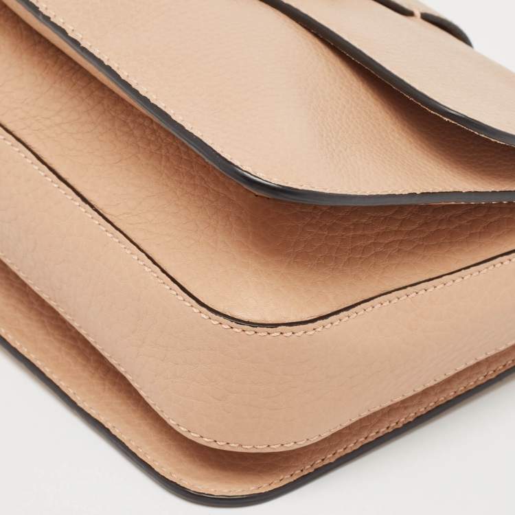 Pre Owned Valentino Beige Leather Medium B-Rockstud Shoulder Bag