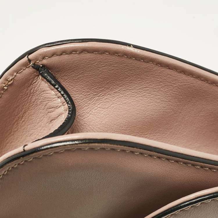 Pre Owned Valentino Beige Leather Small Rockstud Glam Lock Flap Bag