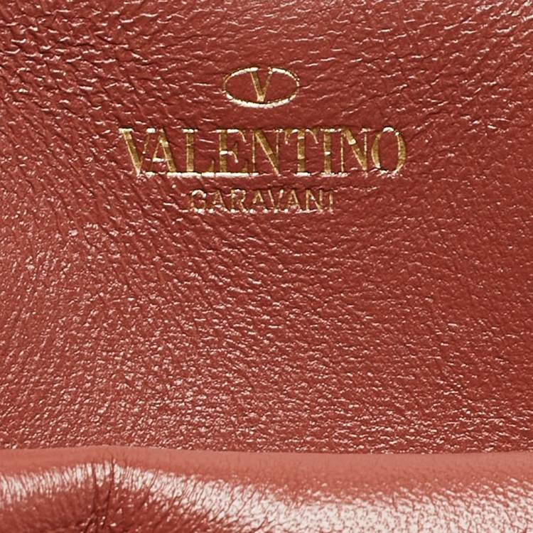 Pre Owned Valentino Brick Red Leather One Stud Tote