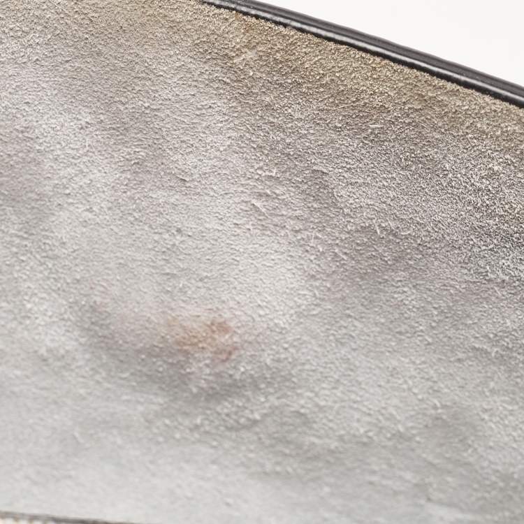 Pre Owned Valentino Grey Leather Rockstud Side Slip Crossbody Bag