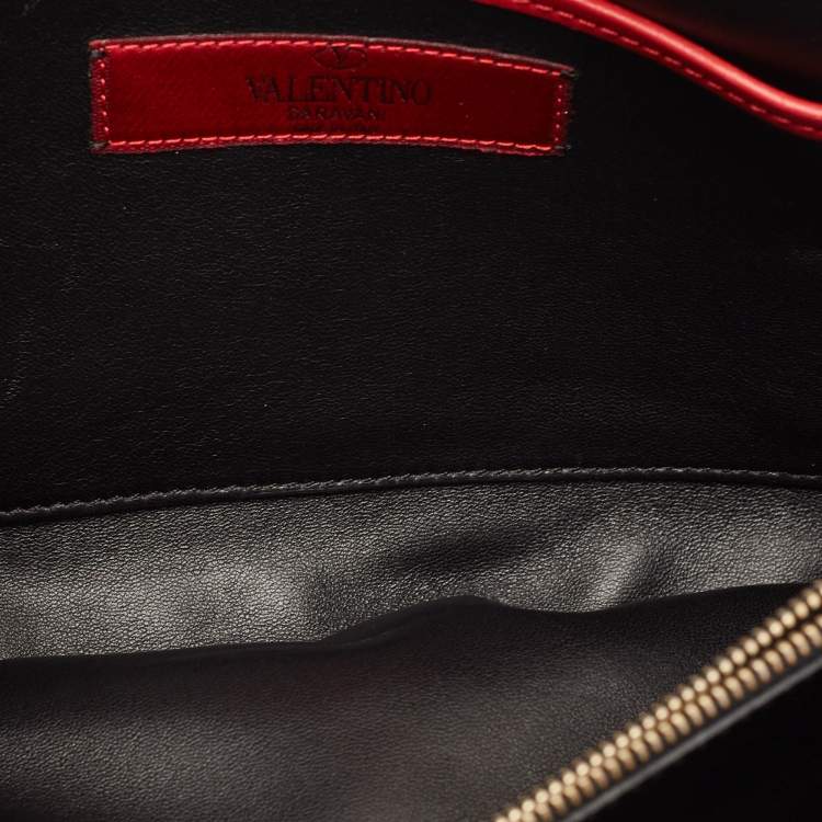 Pre Owned Valentino Multicolor Leather Mime Clutch