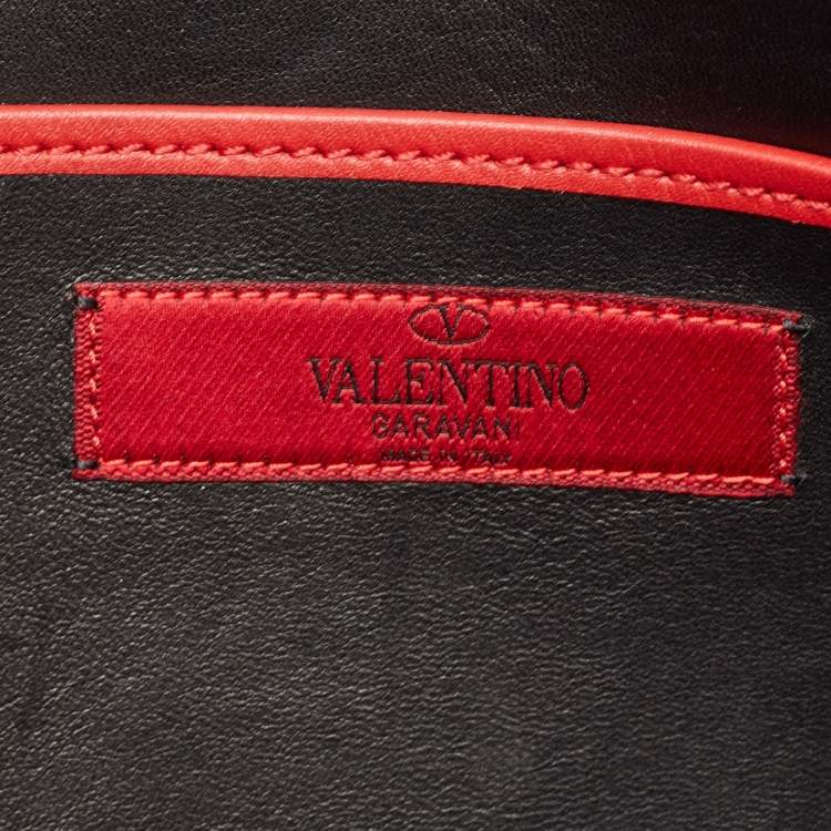 Pre Owned Valentino Multicolor Leather Mime Clutch