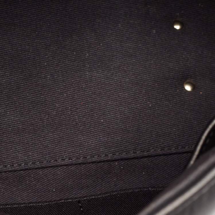 Pre Owned Valentino Black Quilted Leather Medium Candystud Top Handle Bag