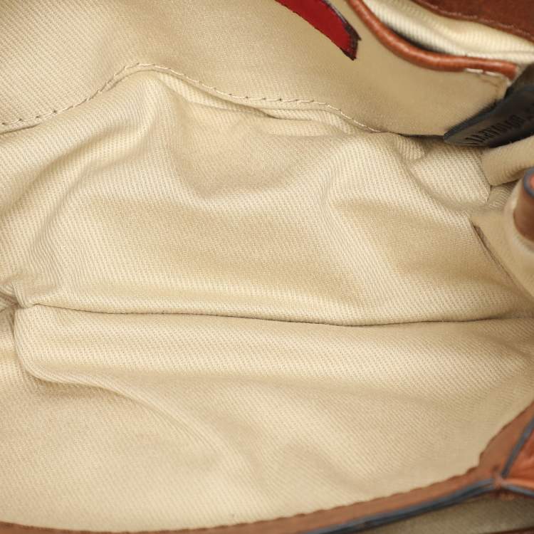 Pre Owned Valentino Brown Leather Shoulder Bag