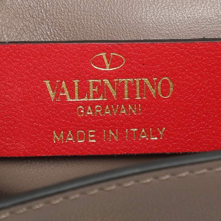 Pre Owned Valentino Beige Leather Mini Supervee Belt Bag