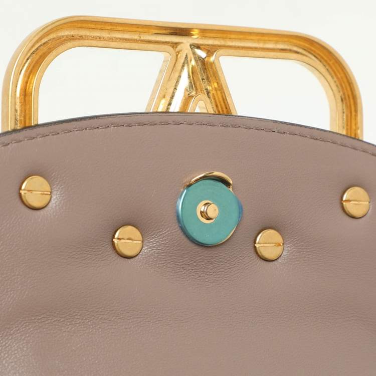 Pre Owned Valentino Beige Leather Mini Supervee Belt Bag