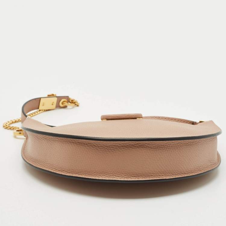 Pre Owned Valentino Beige Leather Mini VLogo Hobo