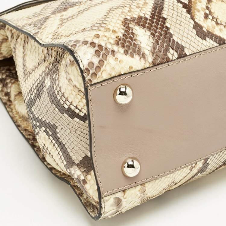 Pre Owned Valentino Multicolor Python and Leather Aphrodite Bow Bag