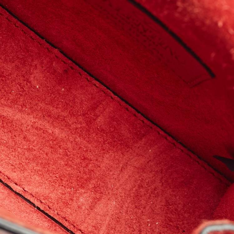 مملوكة مسبقًا Valentino Red Leather Mini My Rockstud Top Handle Bag