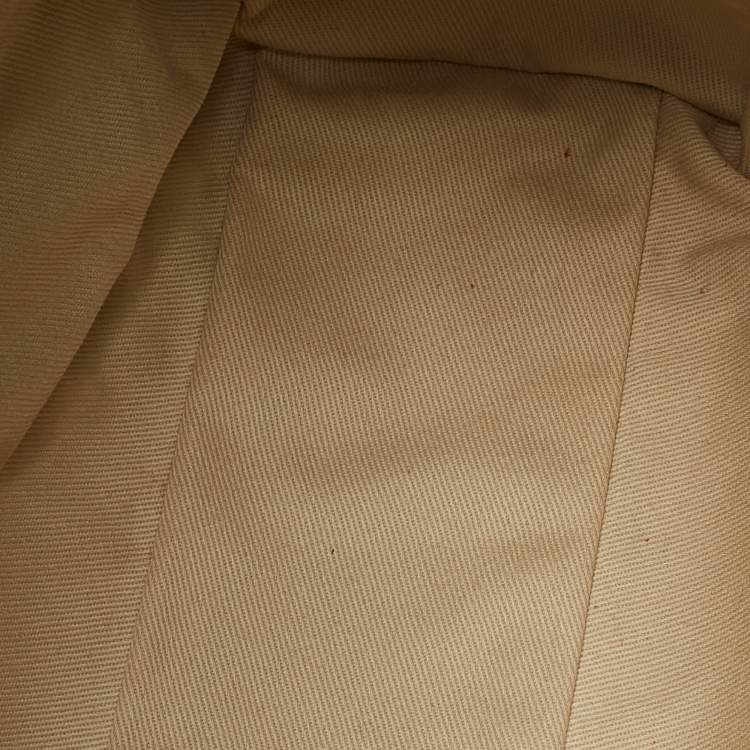 Pre Owned Valentino Cream/Brown Leather and Python Rockstud Flap Tote