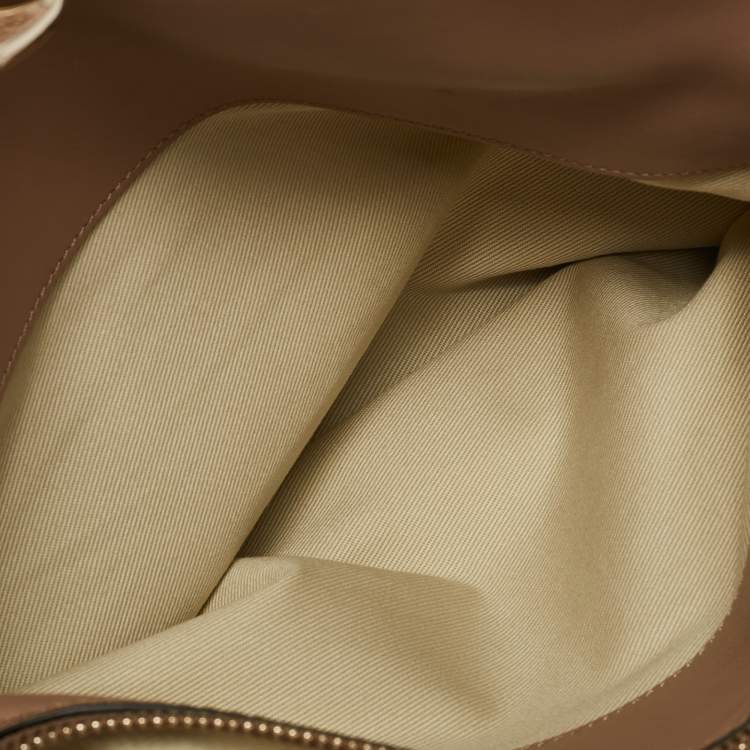 Pre Owned Valentino Beige Leather Rockstud Dome Satchel