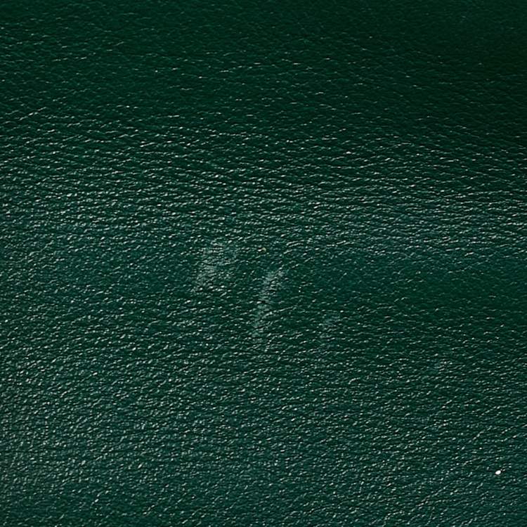 Pre Owned Valentino Green Leather Medium Rockstud Glam Lock Flap Bag