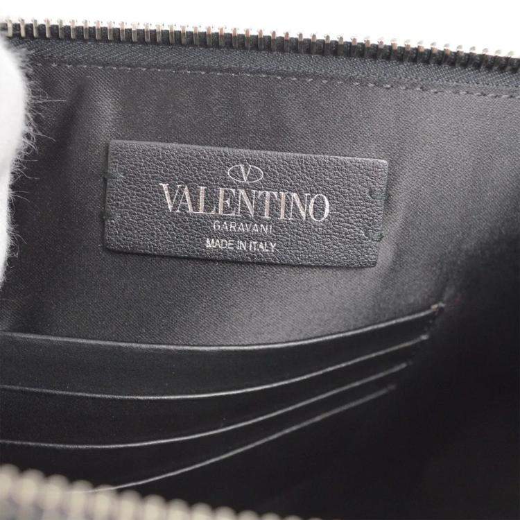 Pre Owned Valentino Garavani Black Clutch Bag