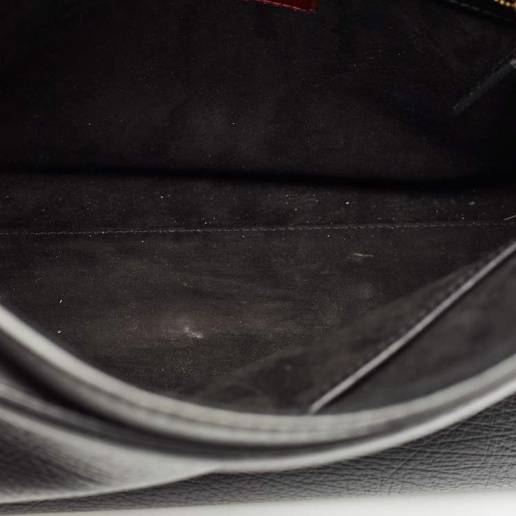 Pre Owned Valentino Black Leather Medium My Rockstud Top Handle Bag