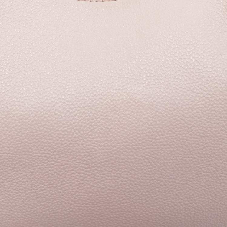 Pre Owned Valentino Pink Leather Rockstud Zip Crossbody Bag