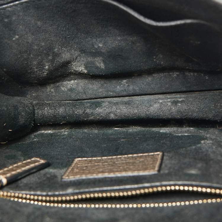 Pre Owned Valentino Gold Leather Small Rockstud Glam Lock Flap Bag