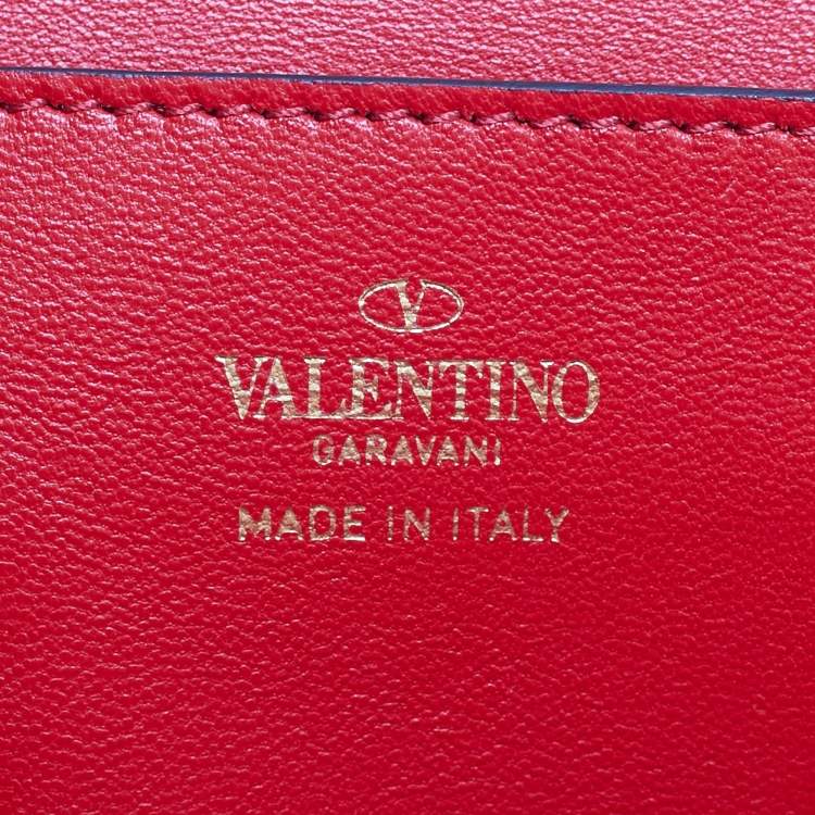 Pre Owned Valentino x Alcove Pink Leather Rockstud Box Top Handle Bag
