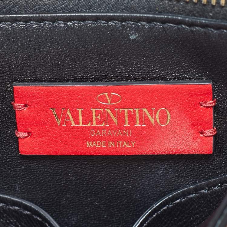 Pre Owned Valentino Beige Leather Vring Top Handle Bag