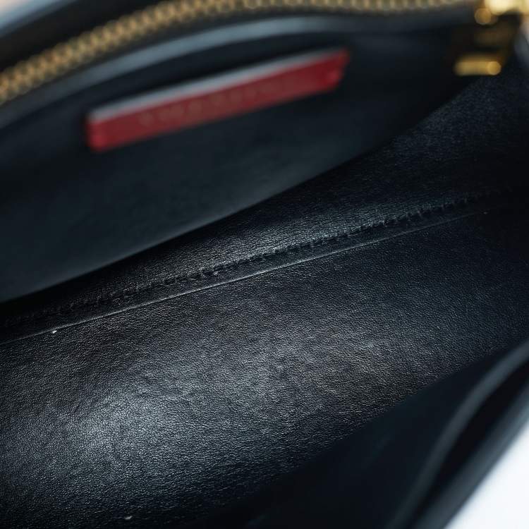Pre Owned Valentino Beige Leather Vring Top Handle Bag