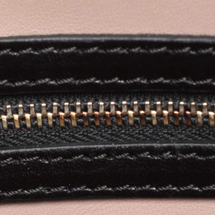 Pre Owned Valentino Black Leather Rockstud Wristlet Clutch
