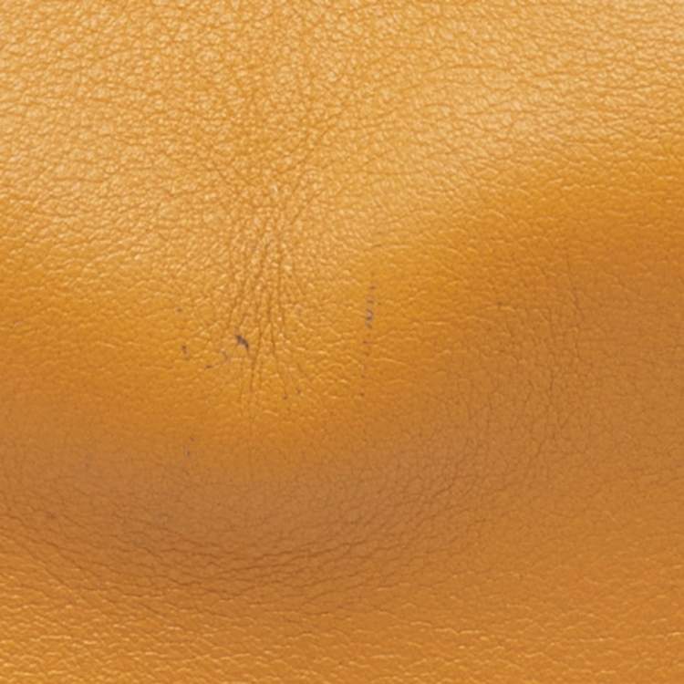 Pre Owned Valentino Mustard Yellow Leather My Rockstud Flap Top Handle Bag