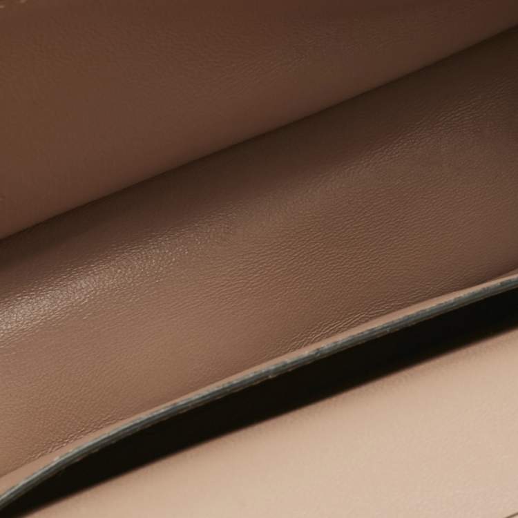 Pre Owned Valentino Dusty Pink Iconographe Canvas Loco Flap Bag