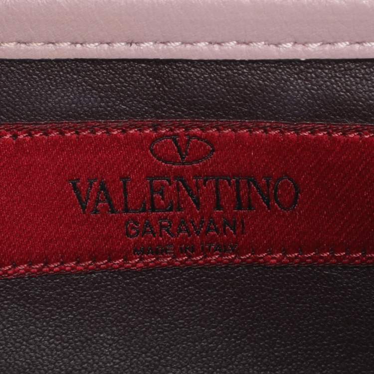 Pre Owned Valentino Multicolor Leather Rockstud Small Glam Lock Shoulder Bag
