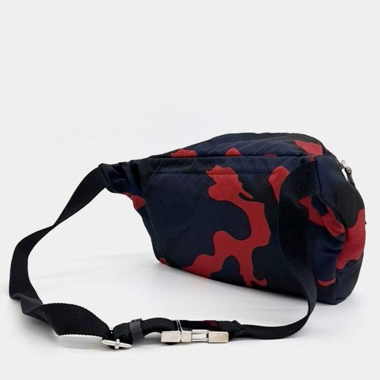 Pre Owned Valentino Multicolor Nylon Belt Bag