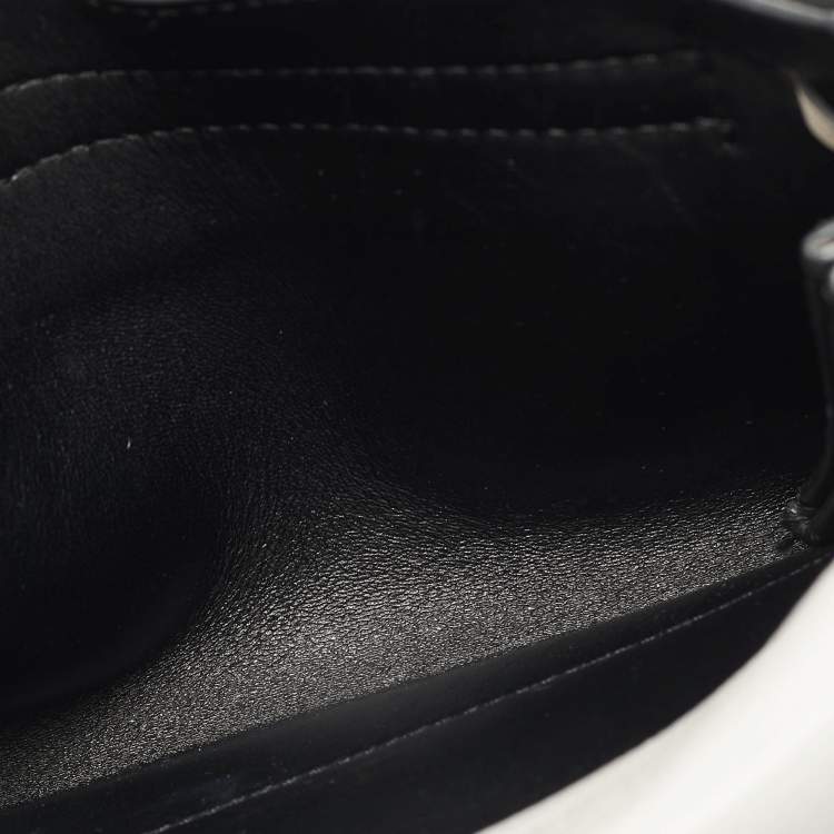 Pre Owned Valentino White Leather VRing Shoulder Bag