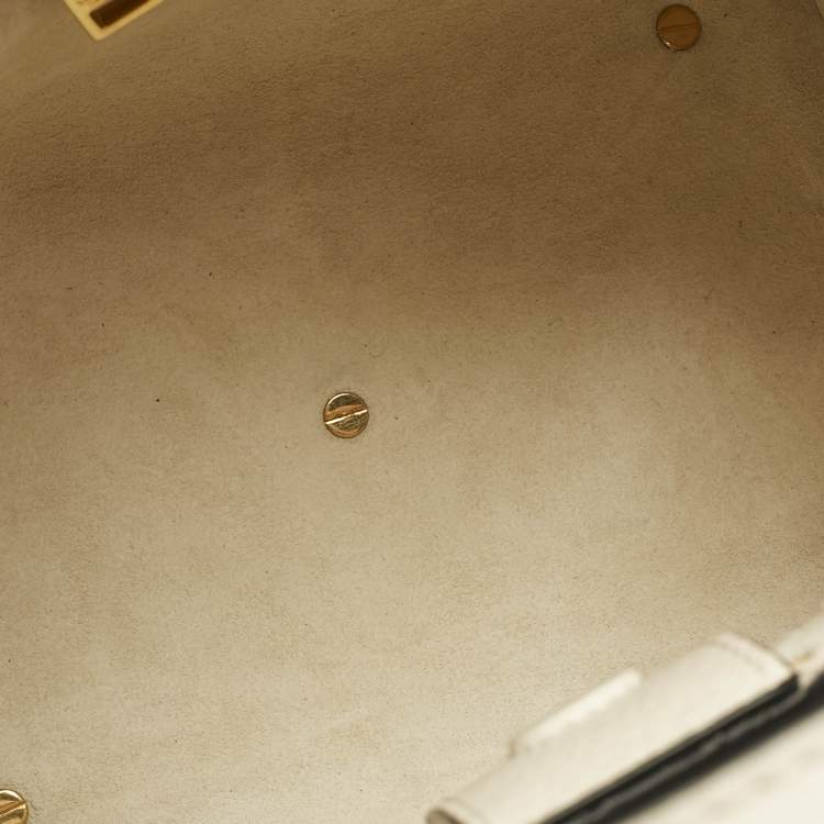 Pre Owned Valentino Off White Leather All time Tote