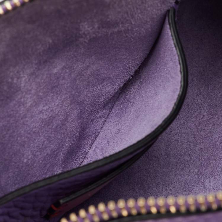 Pre Owned Valentino Purple Leather Small Rockstud Crossbody Bag
