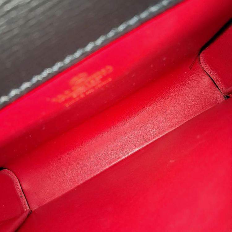 Pre Owned Valentino Black Leather Rockstud Top Handle Bag