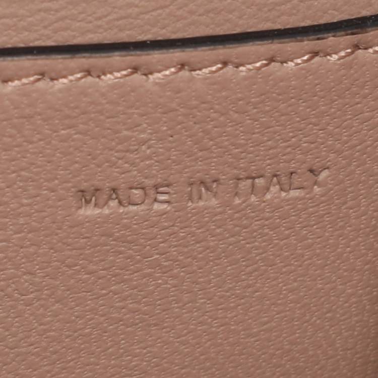 Pre Owned Valentino Rose Cannelle Leather Small Loco Shoulder Bag