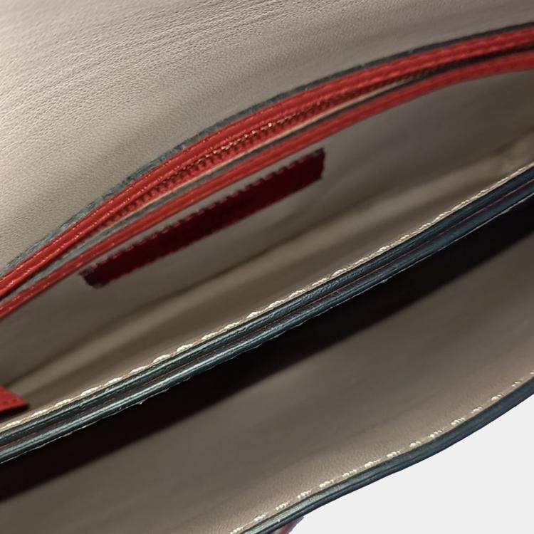 Pre Owned Valentino Red Leather Rockstud Clutch