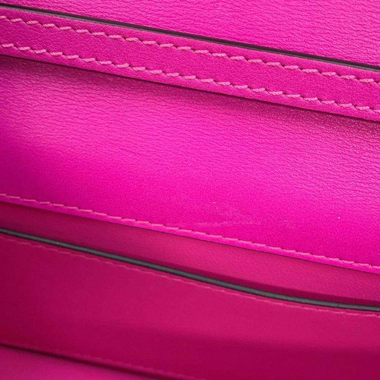 Pre Owned Valentino Garavani Loco 2Way Shoulder Bag Pink Leather Size Small