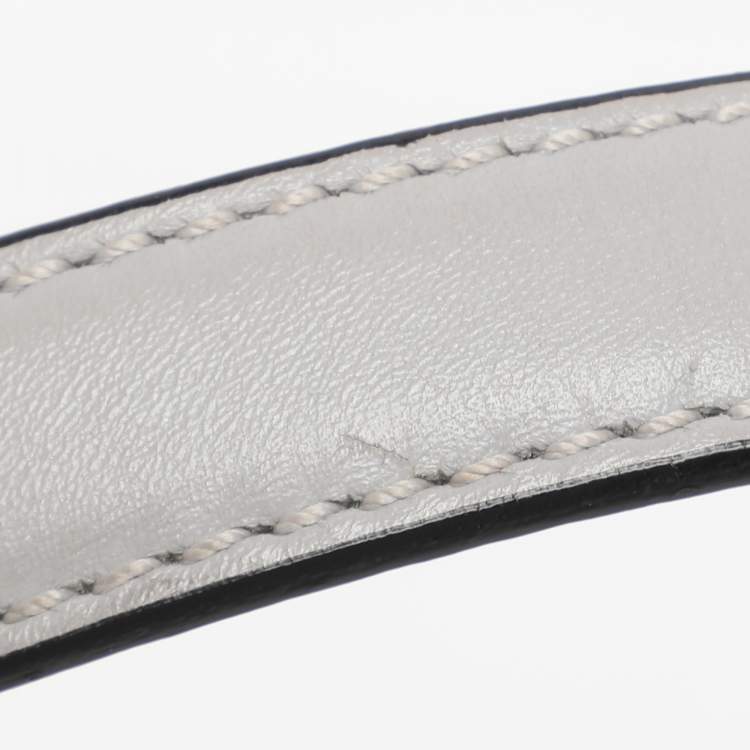 Pre Owned Valentino Ash Grey Leather My Rockstud Top Handle Bag