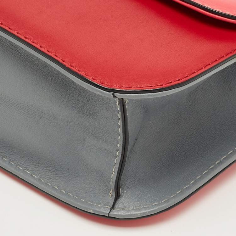 Pre Owned Valentino Multicolor Leather Medium Glam Lock Shoulder Bag