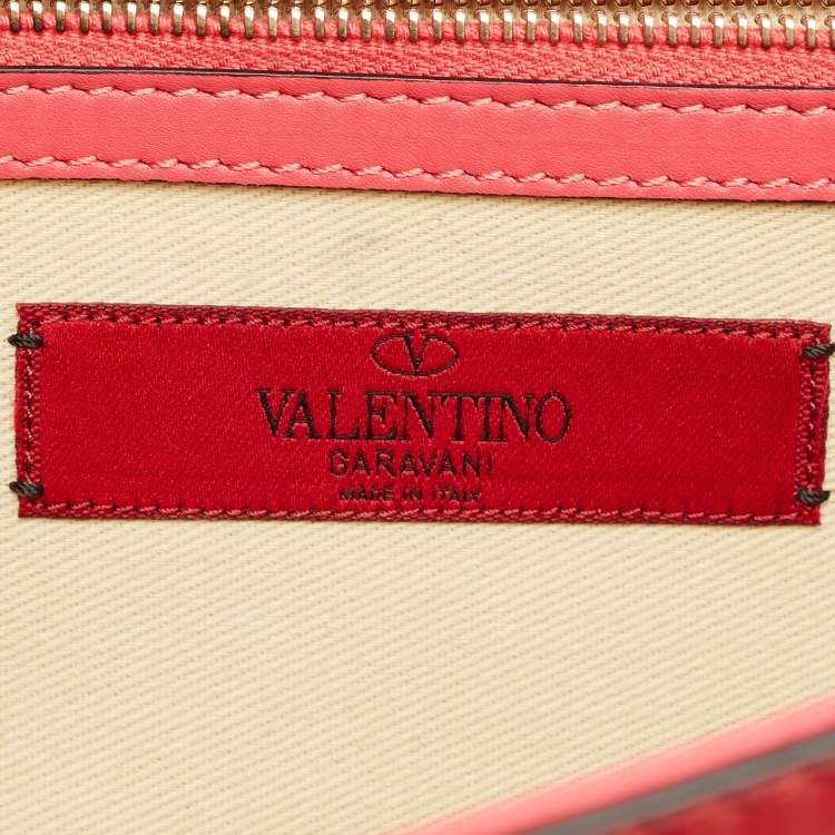 Pre Owned Valentino Multicolor Leather Medium Glam Lock Shoulder Bag