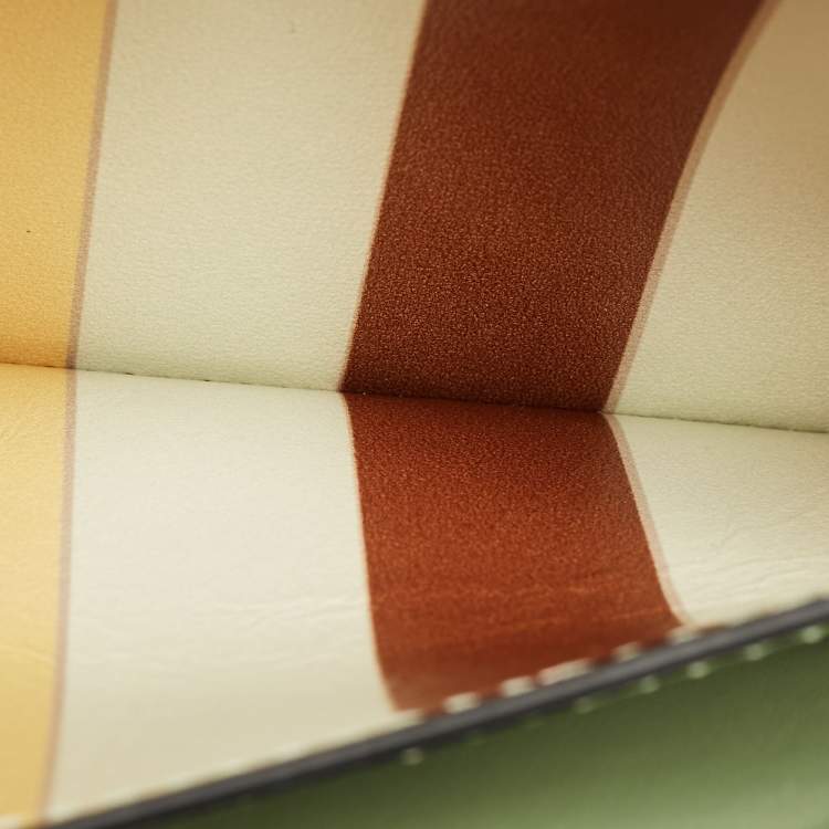 Pre Owned Valentino Multicolor Leather Native Couture 1975 Rockstud Wristlet Clutch