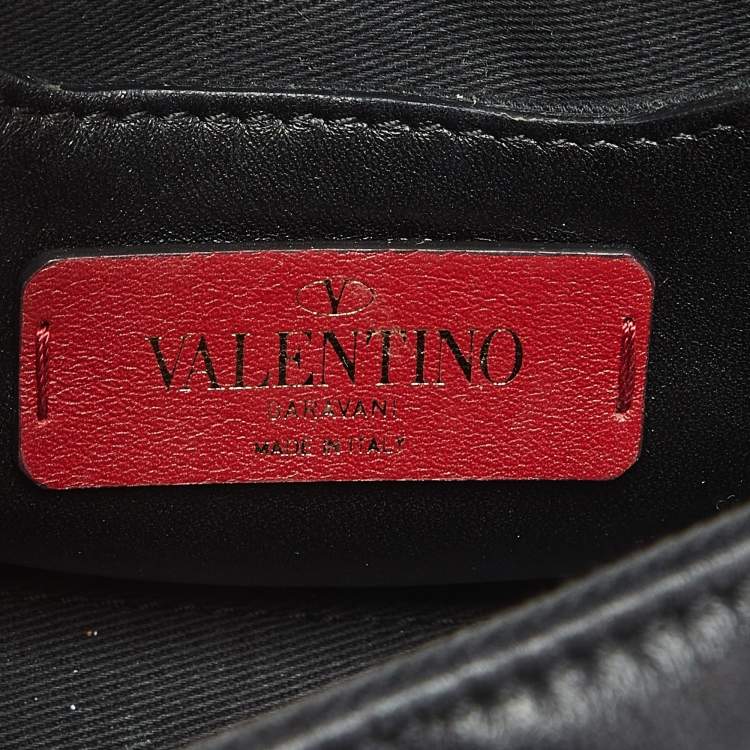 Pre Owned حقيبة فالنتينو يد علوية ترصيع كاندي صغيرة جلد مبطن وردي