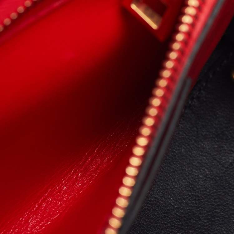 Pre Owned Valentino Beige Leather Small VSling Top Handle Bag