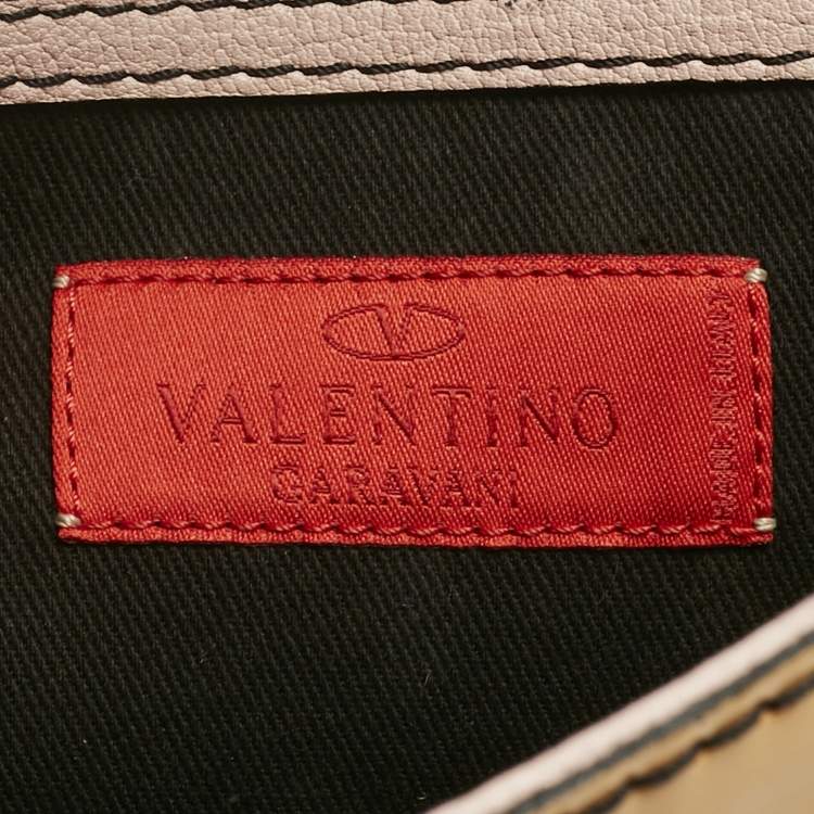 Pre Owned Valentino Light Brown Patent Leather Histoire Satchel