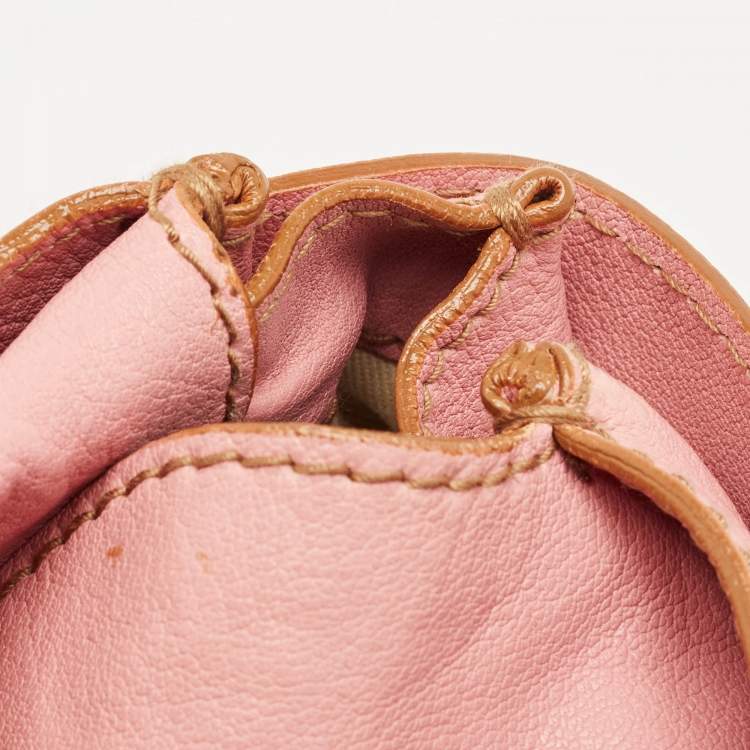 Pre Owned Valentino Pink Leather Catch Satchel