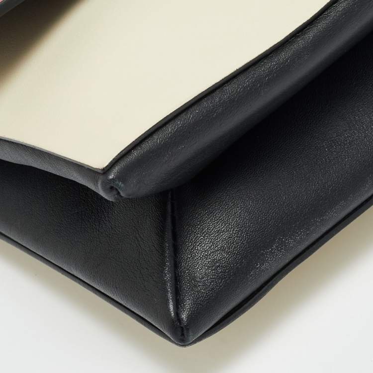 Pre Owned Valentino Mime Tricolor Leather Clutch