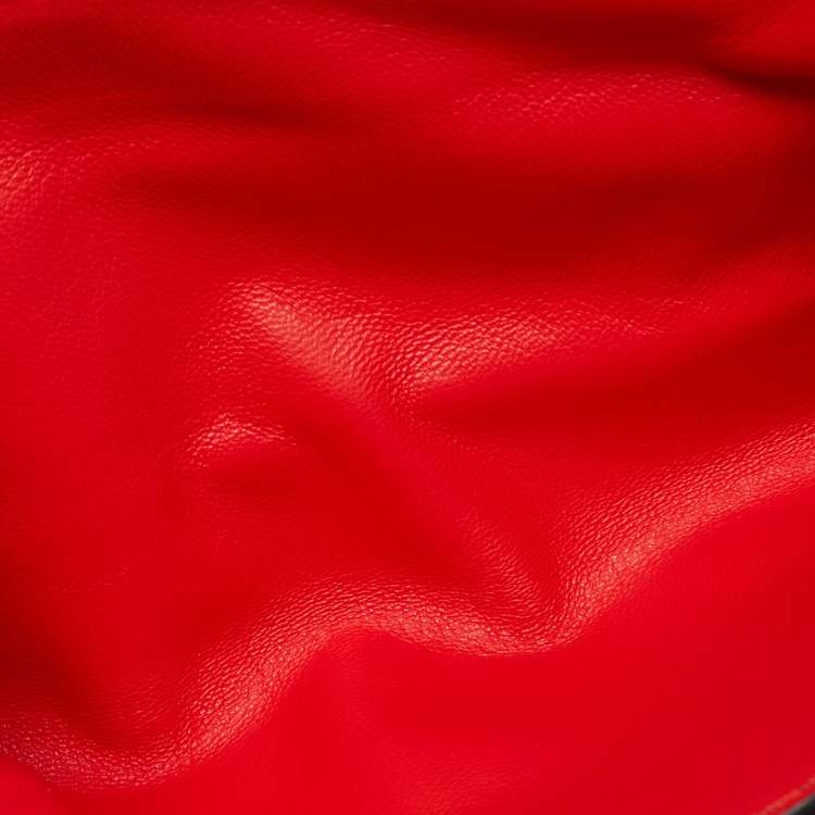 Pre Owned Valentino Va Va Voom 1973 Multicolor Leather Chain Clutch