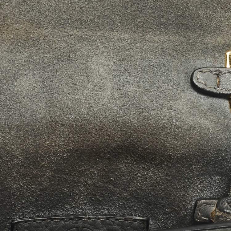 Pre Owned Valentino My Rockstud Mini Grey Leather Top Handle Bag