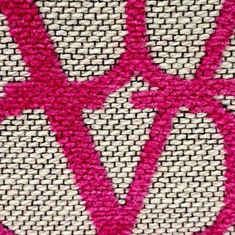 Pre Owned Valentino Pink Canvas Toile Iconograph Bifold Wallet